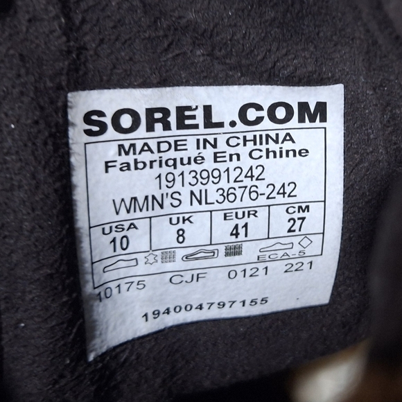 Sorel Joan of Arctic III Chelsea Wedge Suede Bootie Size 10 - Picture 8 of 10